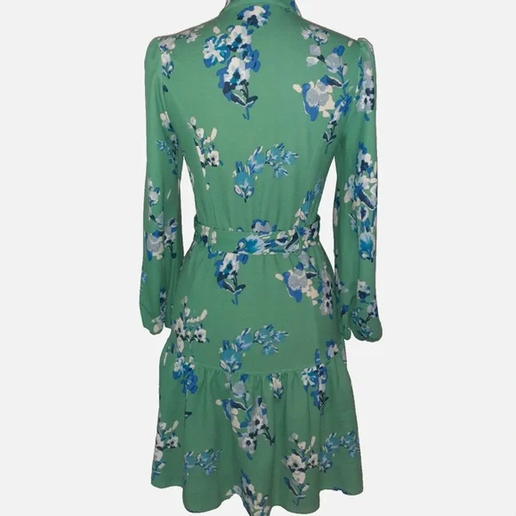 Danny & Nicole Women's Sage/Ivory Funnel V-Neck Dress Size 18 - Picture 16 of 16